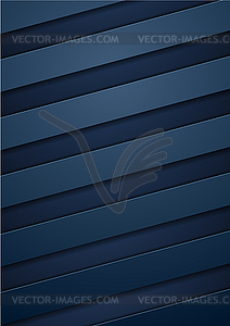 Abstract blue tech corporate stripes background - vector clipart