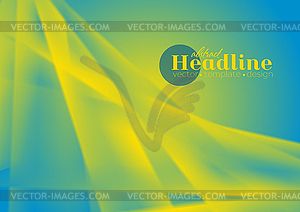 Abstract blue and yellow background with stripes - vector EPS clipart