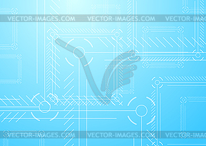 Light blue abstract tech background - vector EPS clipart