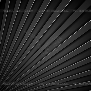 Abstract tech black stripes concept background - vector clipart / vector image