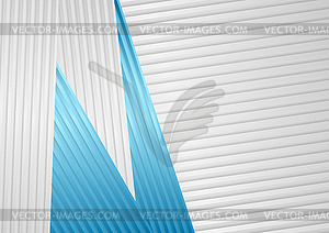 Grey blue abstract concept stripes tech background - stock vector clipart