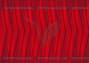 Red abstract arrows tech corporate background - vector image