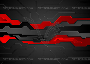 Tech dark futuristic abstract background - vector clipart