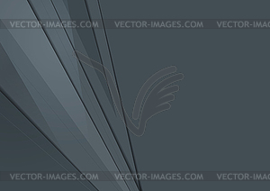 Dark grey abstract tech material minimal background - vector image