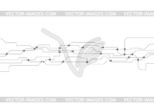 Серый технологических линий и стрелки абстрактного фона - векторный клипарт EPS