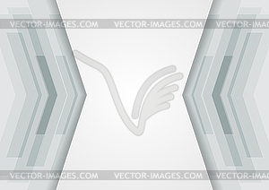 Abstract tech grey corporate background - vector image