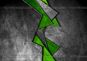 Grunge tech material green and grey background - stock vector clipart