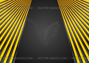 Black and orange glossy stripes abstract background - vector EPS clipart