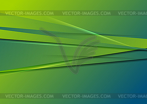 Green blue abstract stripes background - vector clipart