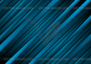 Dark blue abstract diagonal stripes background - vector clipart