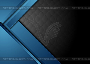 Dark blue abstract tech corporate background - vector clipart