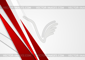 Abstract red and grey stripes corporate background - vector clip art