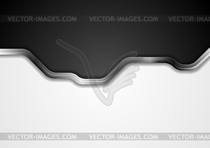 Black and white abstract background with metallic - vector EPS clipart