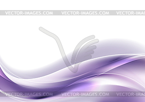 Ultra violet glowing shiny waves abstract background - vector image