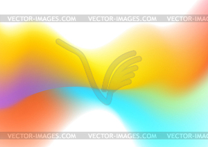 Abstract colorful liquid wave shiny background - vector clipart