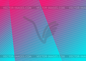 Colorful holographic curved lines pattern design - vector clip art