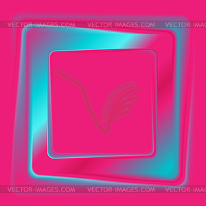 Colorful abstract minimal square trend background - vector clip art