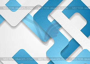 Blue and grey stripes abstract concept background - vector clipart