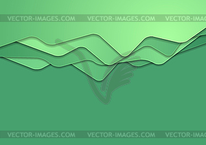 Abstract bright green minimal material background - vector clip art