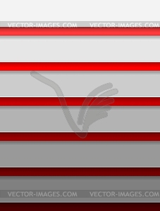 Red and grey stripes abstract minimal background - color vector clipart