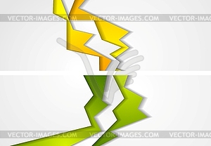 Abstract bright corporate banners design - vector clipart