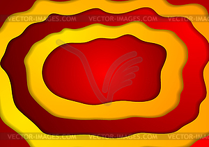 Red and orange abstract wavy background - vector EPS clipart