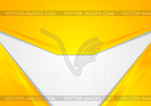Abstract bright yellow corporate background - vector image