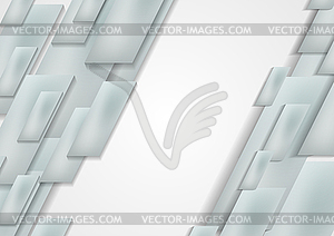 Light grey blue technology geometric background - vector clip art