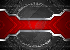 Technology abstract background with gear shape and - vector clip art