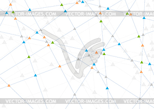 Abstract tech futuristic connection background - vector clip art