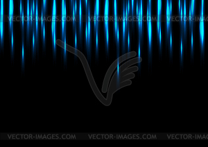 Blue glowing neon stripes - vector image