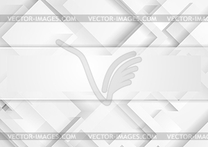 Abstract light grey technology geometric background - vector image