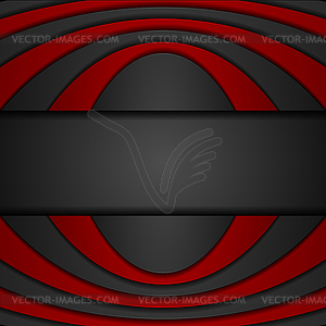 Red and black abstract corporate background - vector clip art