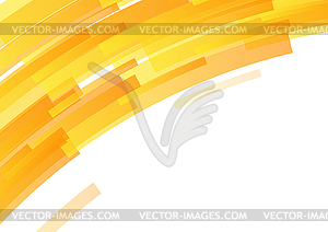 Bright orange curve geometric abstract background - vector clip art