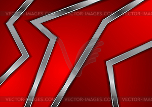 Curved geometric metallic stripes abstract - vector image