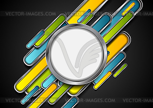 Colorful metallic technology abstract background - vector image