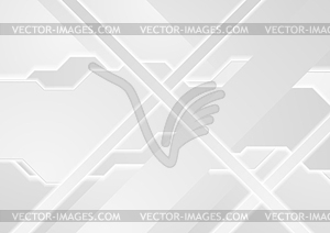 Hi-tech geometric abstract grey background - vector clipart