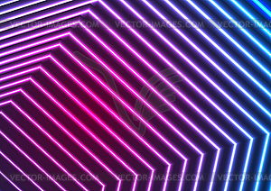 Blue ultraviolet neon laser beam lines abstract - vector clipart