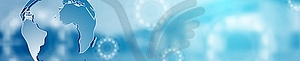 Abstract technology modern corporate header banner - vector clip art