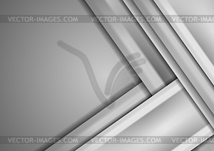 Abstract grey smooth stripes tech corporate - vector image