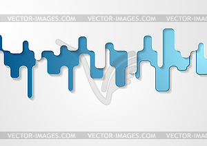 Minimal grey blue geometric abstract background - vector clipart