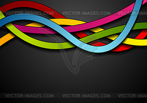Colorful abstract waves - vector image