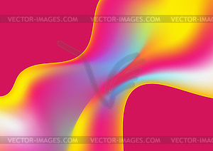 Trendy holographic liquid waves abstract background - vector clipart