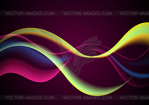 Abstract colorful shiny waves background - vector clip art