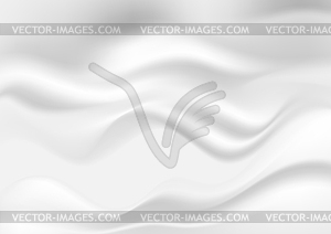 Abstract white gray smooth liquid waves background - vector clipart