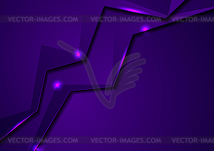 Glowing neon abstract corporate material background - vector image