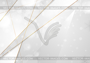 Abstract concept winter Christmas background - vector clipart