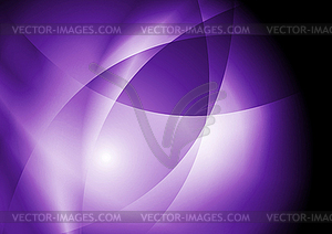 Dark violet purple abstract smooth waves background - vector image