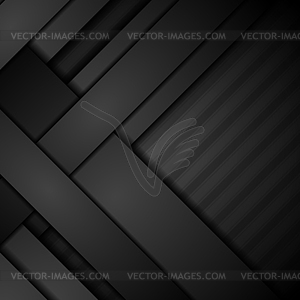 Abstract black concept stripes corporate background - vector clip art