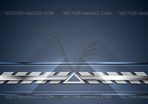 Blue and silver technology abstract background - vector clipart